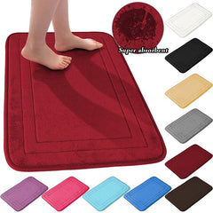 Soft Non Slip Absorbent Bath Mat Machine Washable Shower Carpet