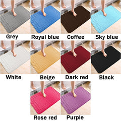 Soft Non Slip Absorbent Bath Mat Machine Washable Shower Carpet