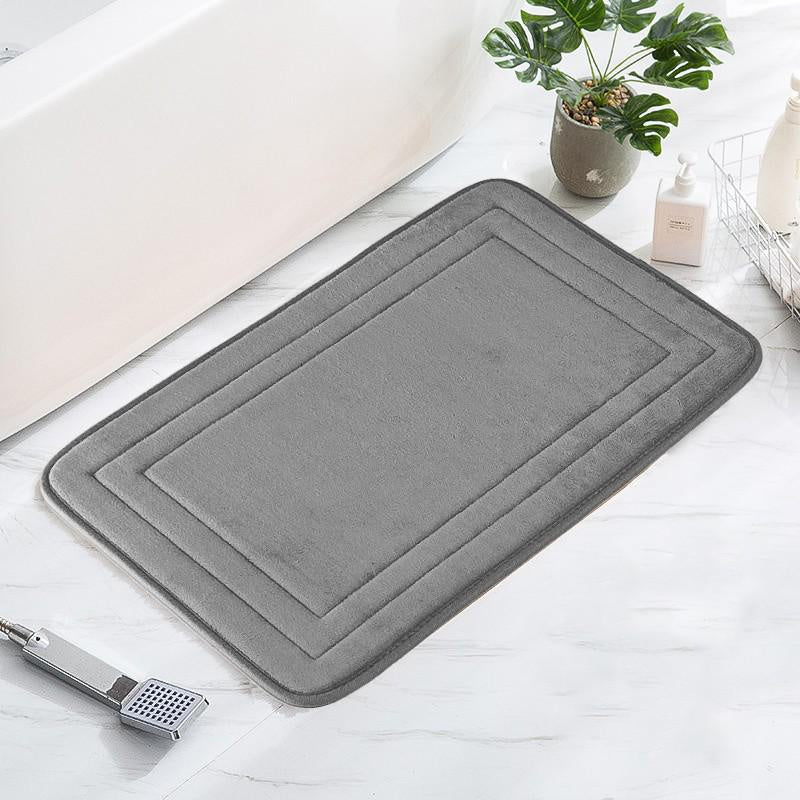 Soft Non Slip Absorbent Bath Mat Machine Washable Shower Carpet