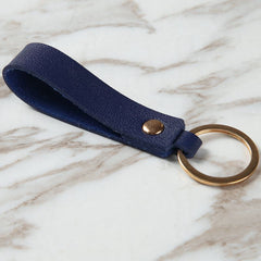 5pcs PU Leather Keychain For Men Car Key Strap Business Gift