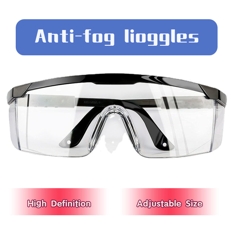 Shield Safety Glasses Anti Fog Clear One-piece Goggles Reusable Protective