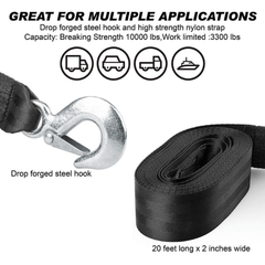 Trailer Winch Strap 5.08x6.1m Heavy Duty 4535.92KG