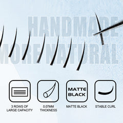 5 Boxes Lower False Eyelashes 5mm Lightweight Soft DIY Eyelash Extension