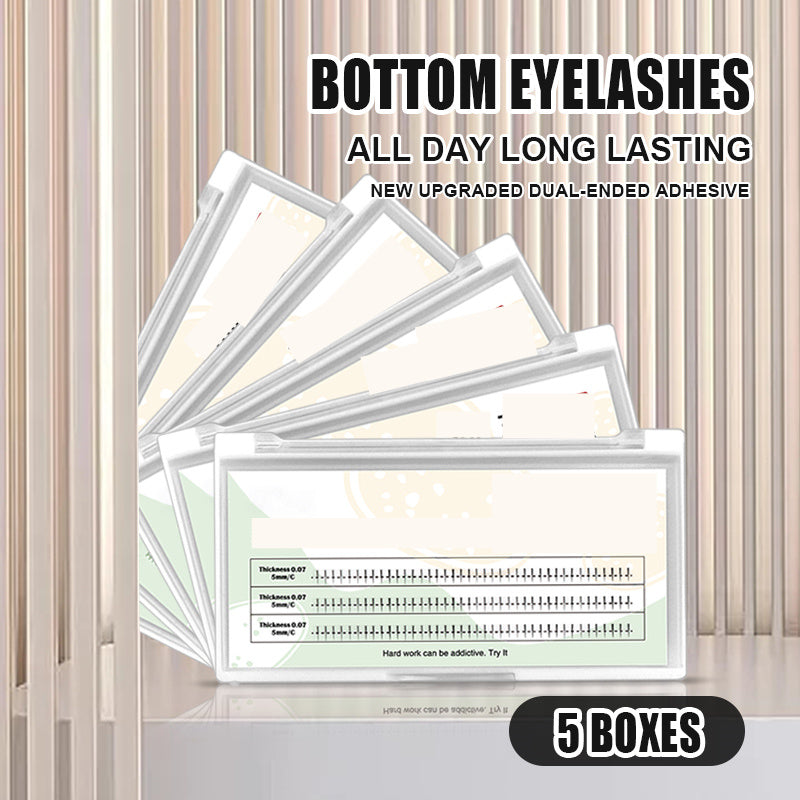 5 Boxes Lower False Eyelashes 5mm Lightweight Soft DIY Eyelash Extension