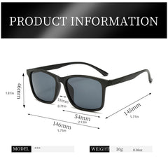 Men's Vintage Square Polarized Sunglasses UV Protection