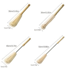 Long Wooden Handle Brush Set for Kitchen Glass Insulated