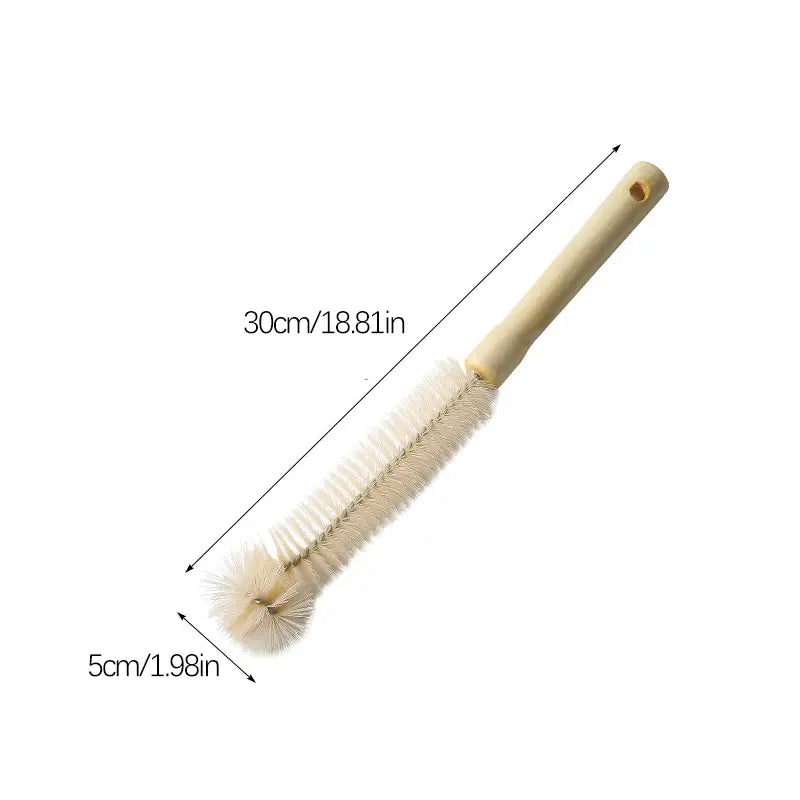Long Wooden Handle Brush Set for Kitchen Glass Insulated