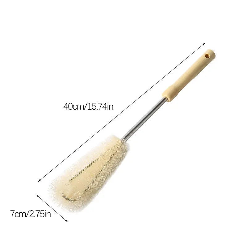 Long Wooden Handle Brush Set for Kitchen Glass Insulated