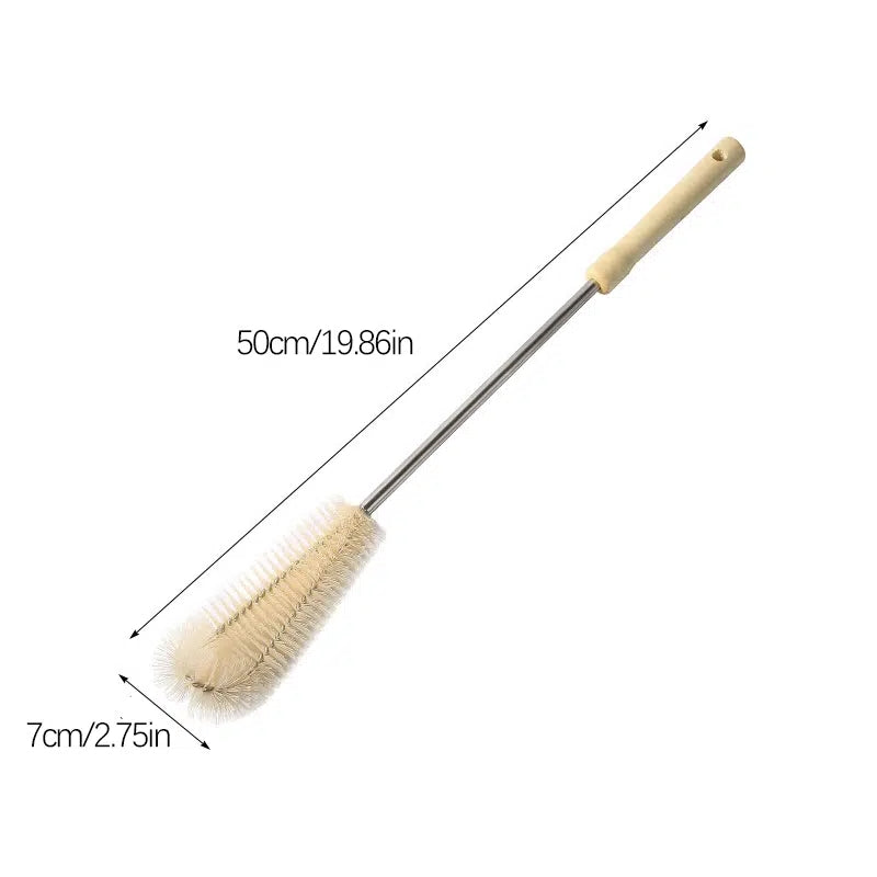 Long Wooden Handle Brush Set for Kitchen Glass Insulated