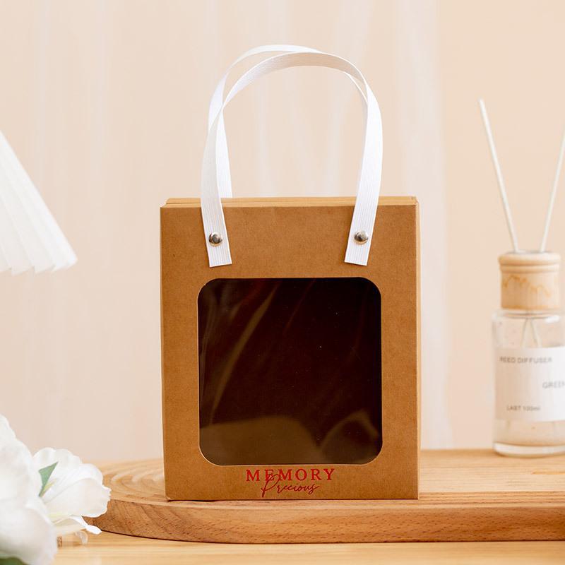 Transparent Window Handbag Gift Bag for Bridesmaid