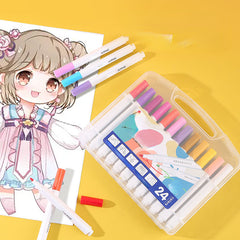 12-24 Color Acrylic Marker Set for Kids DIY Painting