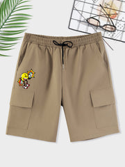 Men's Waist Drawstring Cargo Shorts for Summer