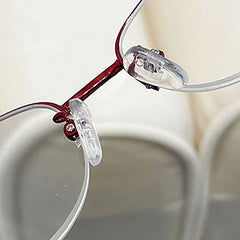 Light Blocking Reading Glasses Oval Semi Rimless Presbyopic Glasses