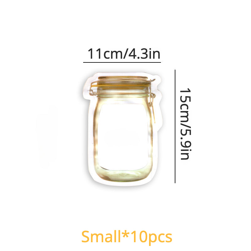 10pcs Anti Odor Reusable Zipper Bags for Fresh Keeping and Freezing