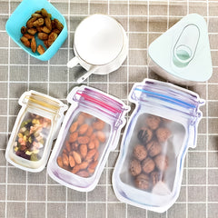 10pcs Anti Odor Reusable Zipper Bags for Fresh Keeping and Freezing