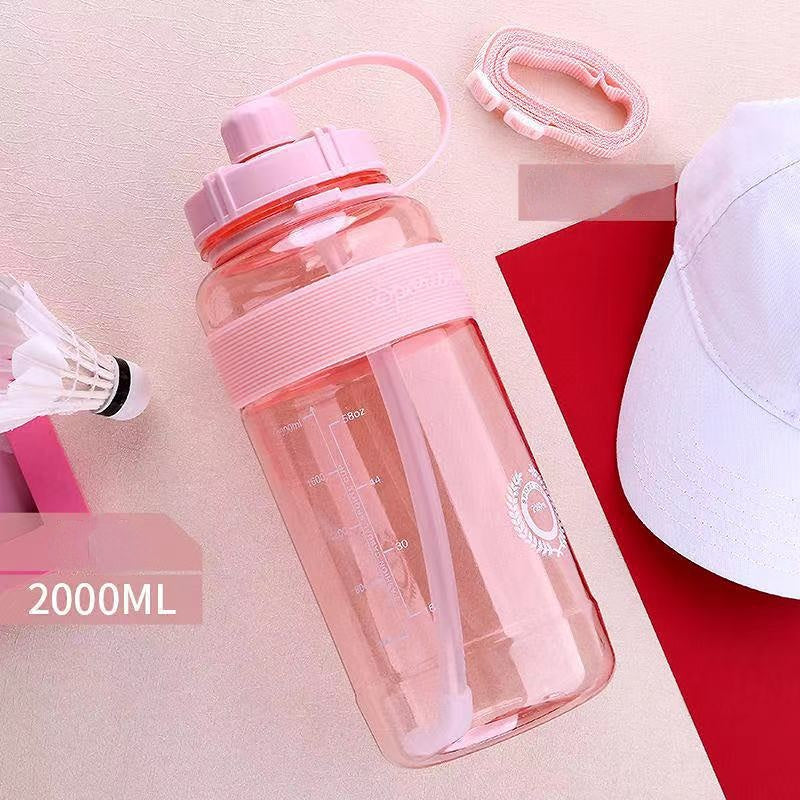 Sports Water Cup Fitness Outdoor Riding Creative Water Cup Bottle With Straw