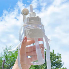 Sports Water Cup Fitness Outdoor Riding Creative Water Cup Bottle With Straw
