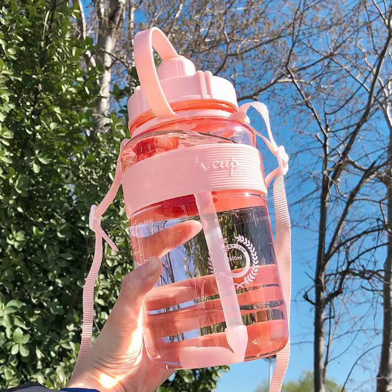 Sports Water Cup Fitness Outdoor Riding Creative Water Cup Bottle With Straw