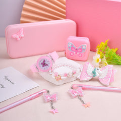Butterfly LED Glow Watch Set with Coin Purse & Hair Clip