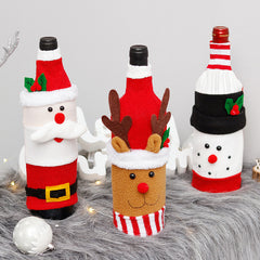 Christmas Doll Wine Bottle Sleeve Party Decoration