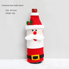 Christmas Doll Wine Bottle Sleeve Party Decoration