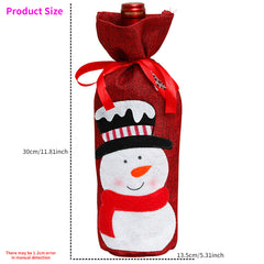 Christmas Doll Wine Bottle Sleeve Party Decoration