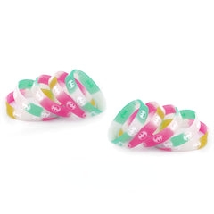 3pcs Basketball Silicone Bracelet Waterproof Wristband Accessories