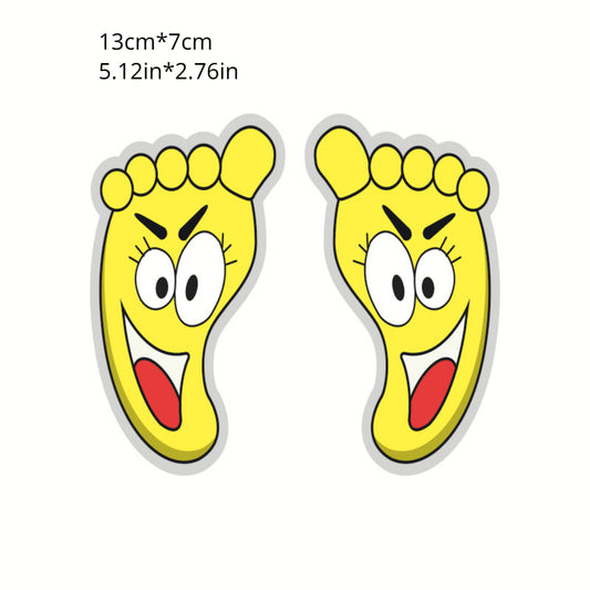 Small Footprint Bathroom Floor Stickers Cartoon Kindergarten Decoration