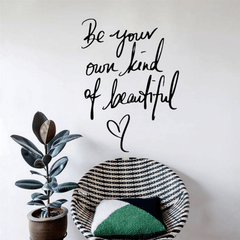 English Wall Sticker Warm Home Bedroom Studio Background Wall Decor