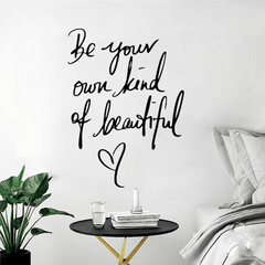English Wall Sticker Warm Home Bedroom Studio Background Wall Decor