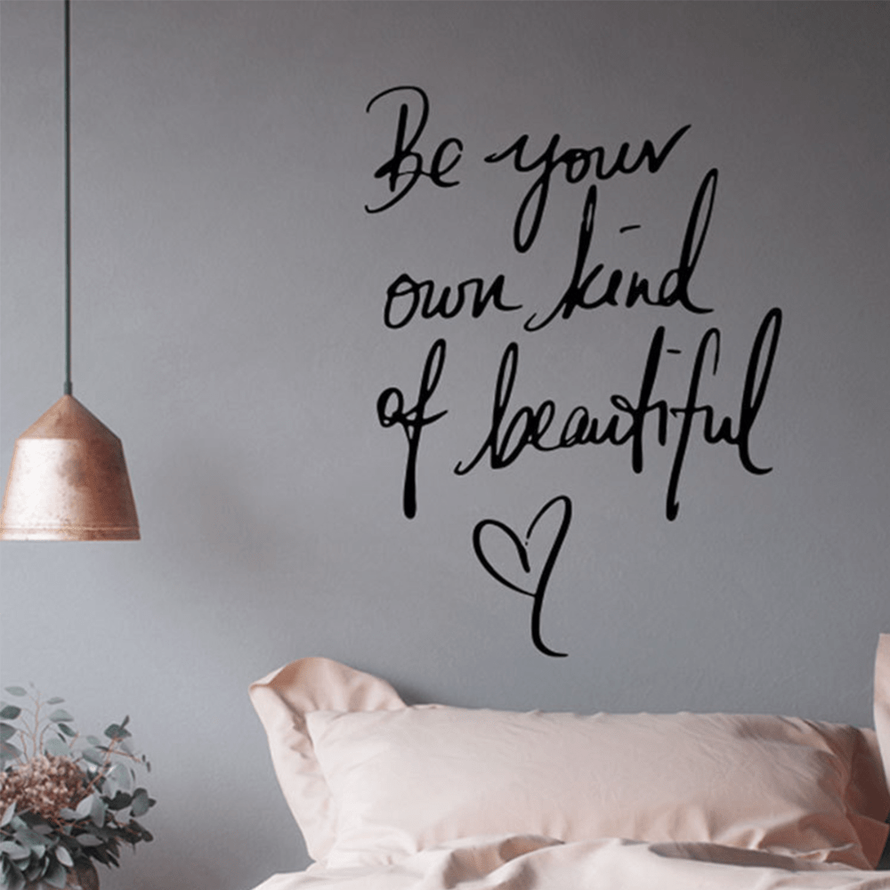 English Wall Sticker Warm Home Bedroom Studio Background Wall Decor