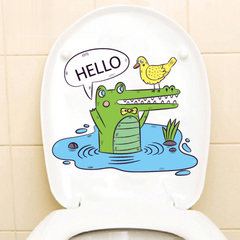 Crocodiles Octopus Fish Bathroom Toilet Wall Stickers Waterproof Tile Stickers