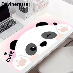 Panda Large Gaming Mouse Pad E Sports Office Keyboard Pad Non Slip Mat