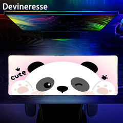 Panda Large Gaming Mouse Pad E Sports Office Keyboard Pad Non Slip Mat