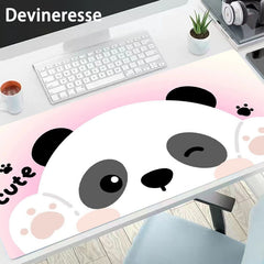 Panda Large Gaming Mouse Pad E Sports Office Keyboard Pad Non Slip Mat