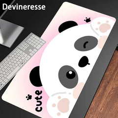 Panda Large Gaming Mouse Pad E Sports Office Keyboard Pad Non Slip Mat