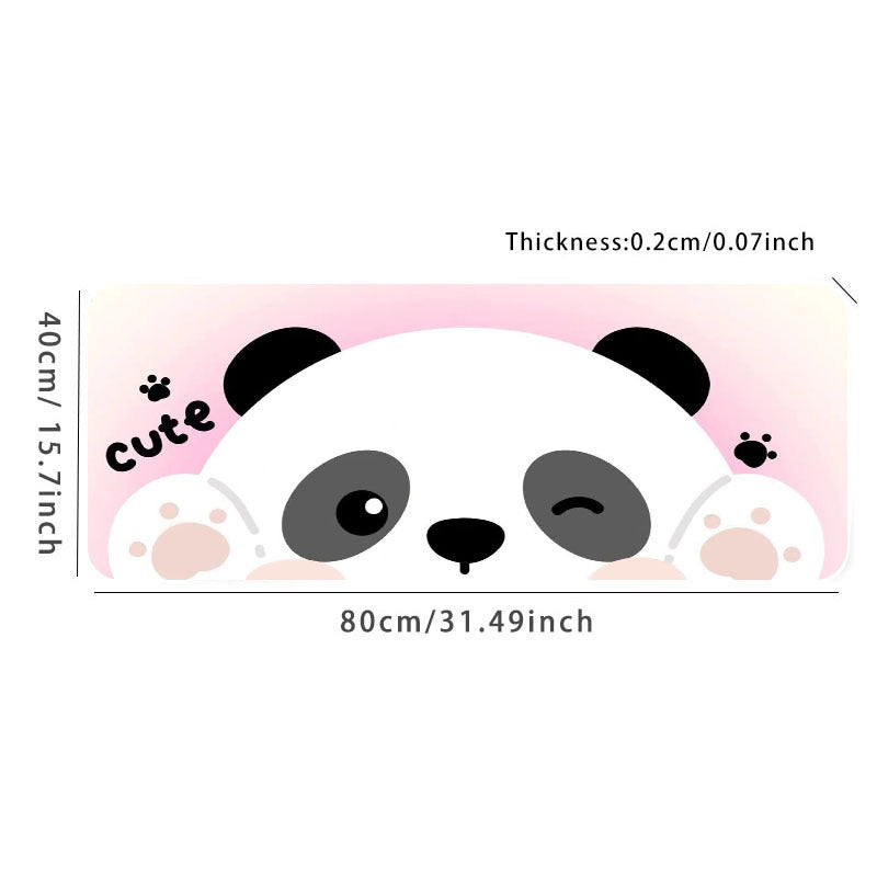 Panda Large Gaming Mouse Pad E Sports Office Keyboard Pad Non Slip Mat