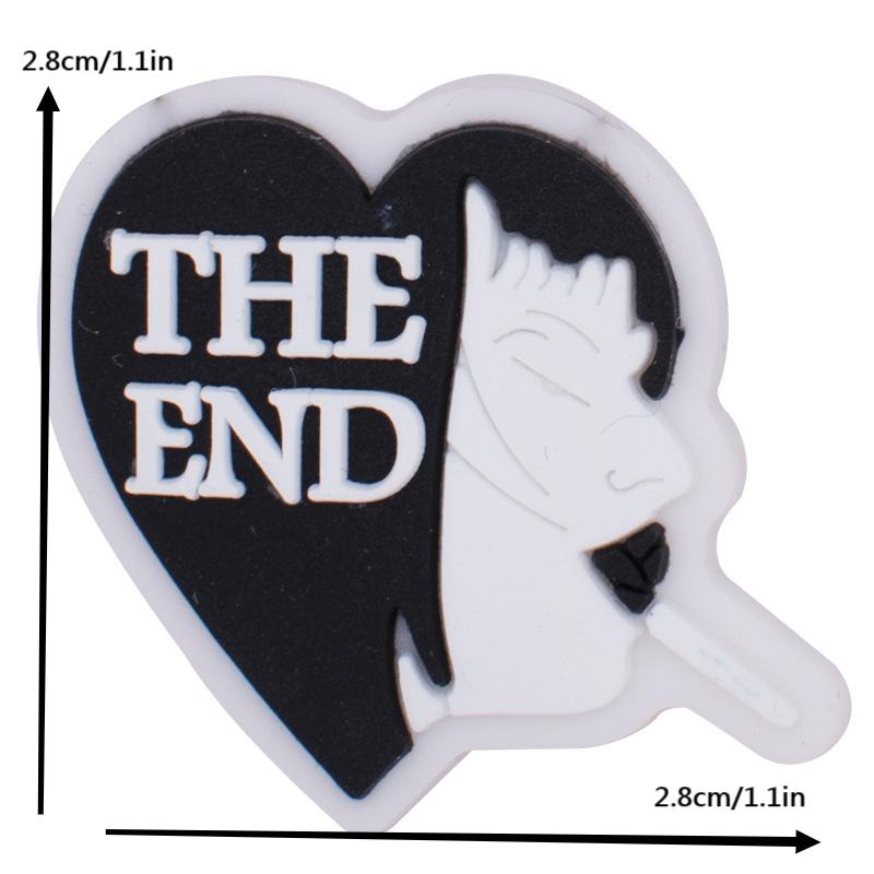 25pcs Gothic Halloween PVC Shoe Charms for Kids Boys Girls Men Women