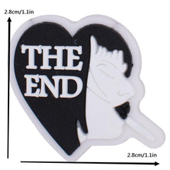25pcs Gothic Halloween PVC Shoe Charms for Kids Boys Girls Men Women