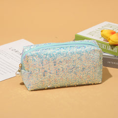 Sequin Makeup Bag Portable Cosmetic Case for Women Small Pouch
