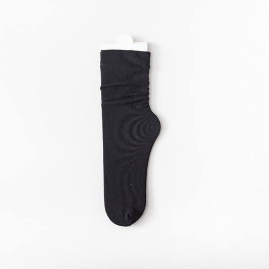 5 Pairs Thin Breathable Mid calf Socks For Women And Girls