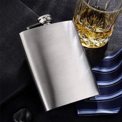 5 7 8 10 12oz Stainless Steel Hip Flask Funnel Pocket Outdoor Wine Jug