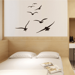 Seagulls Birds Fly Sticker Wall Decor Waterproof