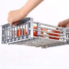 Stainless Steel Stretch Drain Basket Kitchen Sink Filter Drying Basket