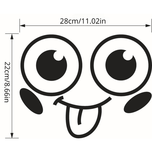 Smiling Faces Toilet Post Bathroom Wall Decor Stickers