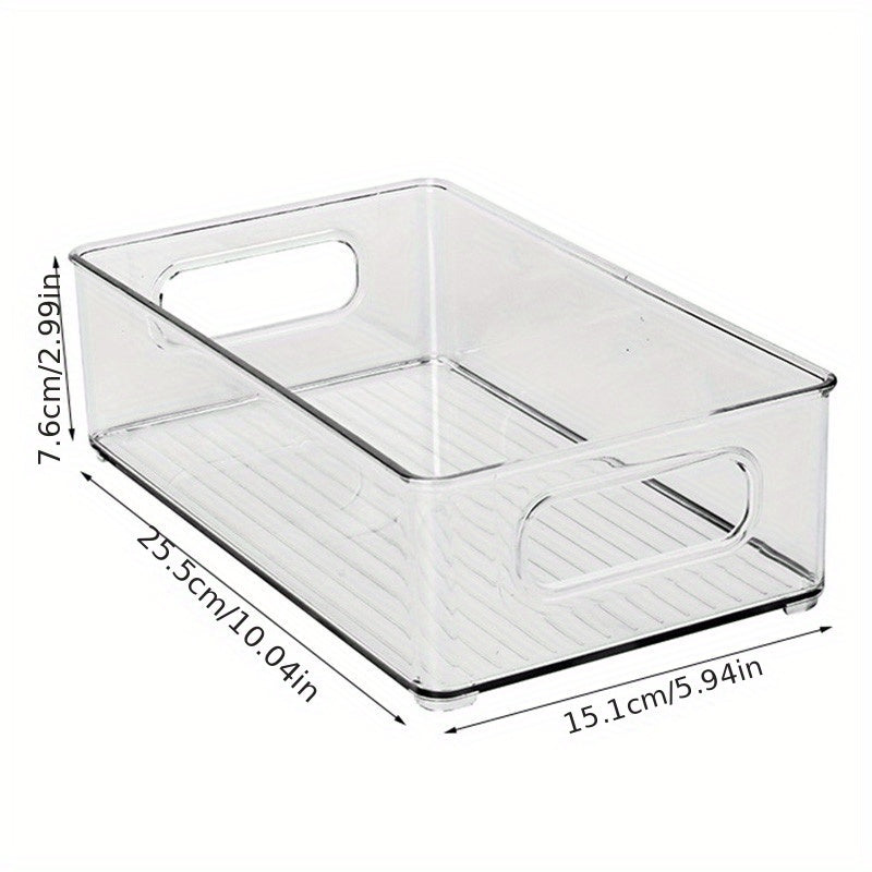 Stackable Refrigerator Storage Box With Handle Kitchen Fruit And Vegetable