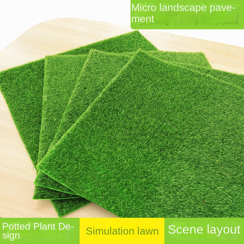2pcs Artificial Grass Mat Easy to Clean for Garden Balcony Patio