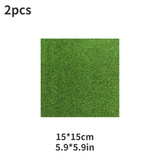 2pcs Artificial Grass Mat Easy to Clean for Garden Balcony Patio