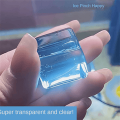 Ice Block Toy for Kids - Transparent and Squeezable Ice Simulation