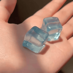 Ice Block Toy for Kids - Transparent and Squeezable Ice Simulation
